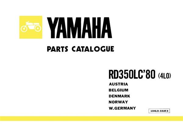 Yamaha RD 350 LC Ersatzteilkatalog