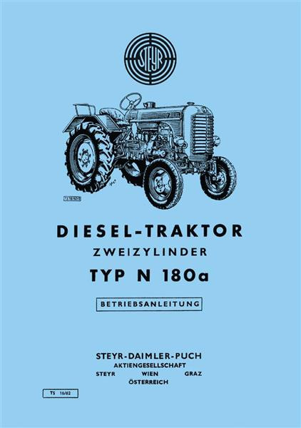 Steyr N180a Traktor Betriebsanleitung