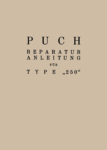 Puch 250 Reparaturanleitung