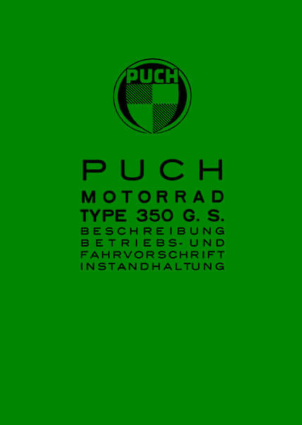 Puch 350 GS Betriebsanleitung