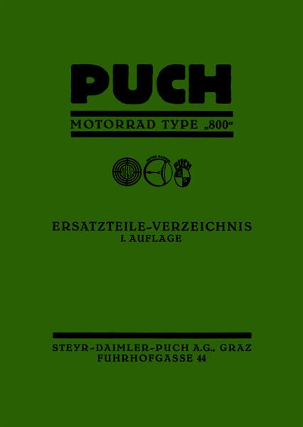 Puch 800 Ersatzteilkatalog