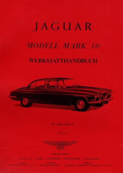 Jaguar Mark 10 Werkstatthandbuch