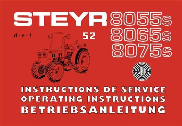 Steyr 8055s 8065s 8075s S2 Traktor Betriebsanleitung