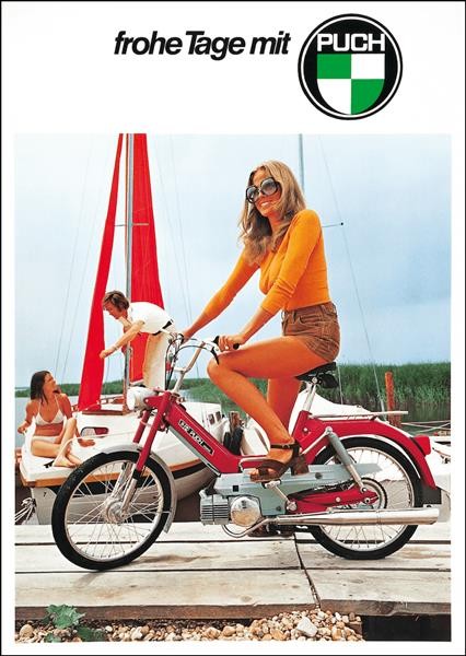 Puch Maxi "frohe Tage mit Puch" Poster