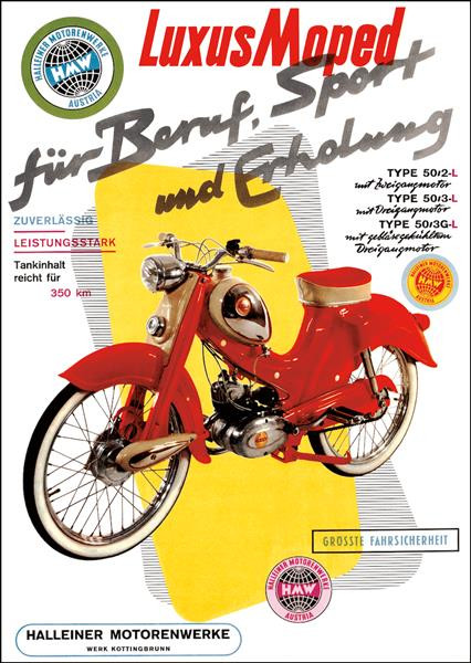 HMW Luxus Moped Poster