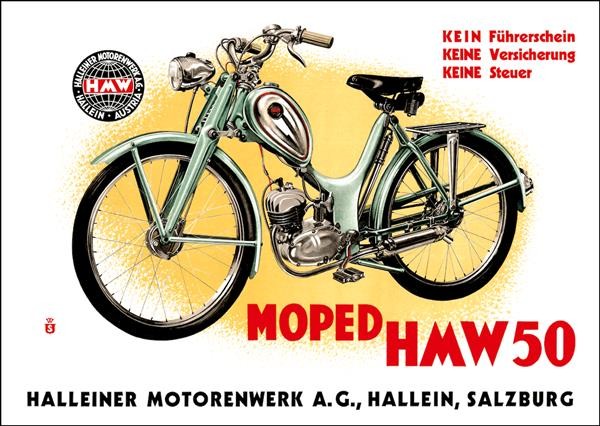 HMW 50 Moped Poster