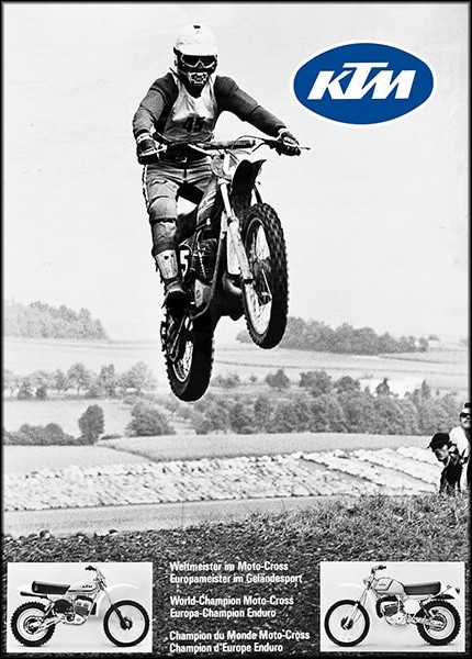 KTM Motorfahrzeugbau Moto Cross Weltmeister Poster