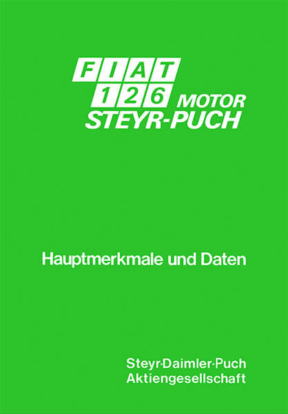 Fiat 126 mit Puch-Motor Hauptmerkmale und Daten