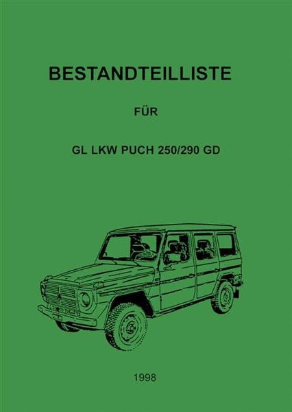 Puch G 250GD und 290GD Ersatzteilkatalog