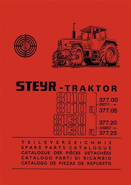 Steyr 8110 8110a 8130 8130a Traktor Ersatzteilkatalog