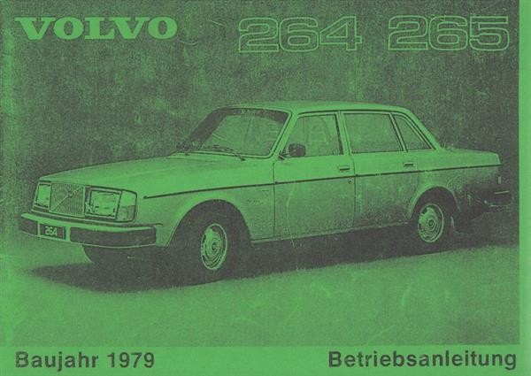Volvo 264 und 265, Betriebsanleitung
