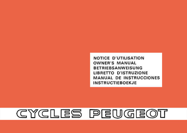 Peugeot 101 102 103 105 TSE.R. TSM.R. Betriebsanleitung