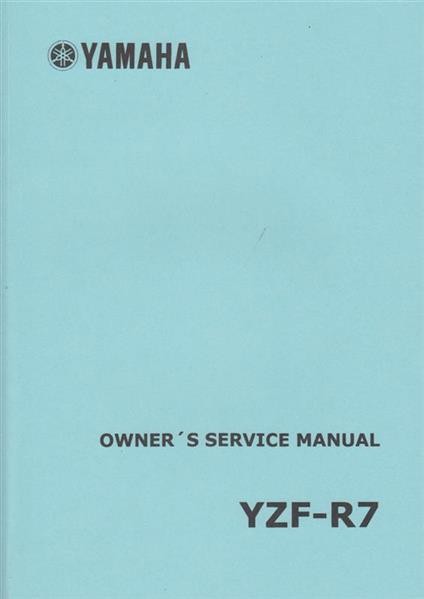 Yamaha YZF-R7 Owners Service Manual