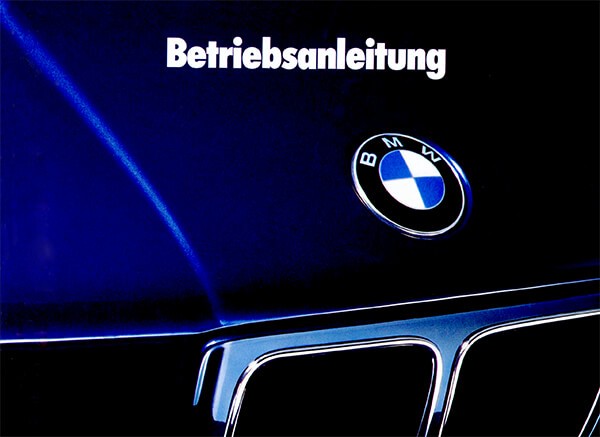 BMW 520i, 525i, 535i, 524td, Betriebsanleitung