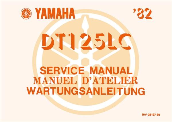 Yamaha DT 125 LC Wartungsanleitung