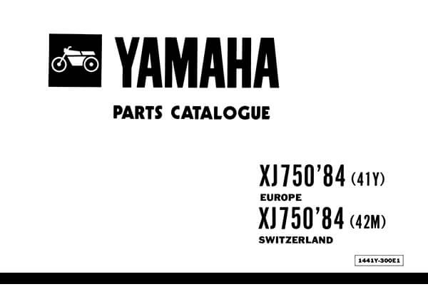 Yamaha XJ750 Parts Catalogue