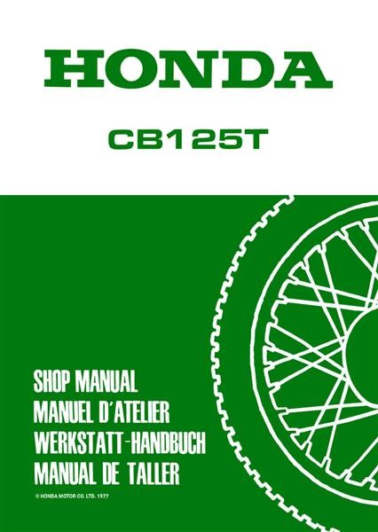 Honda CB125T Werkstatthandbuch