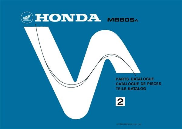 Honda MB80S MB80SA Teilekatalog