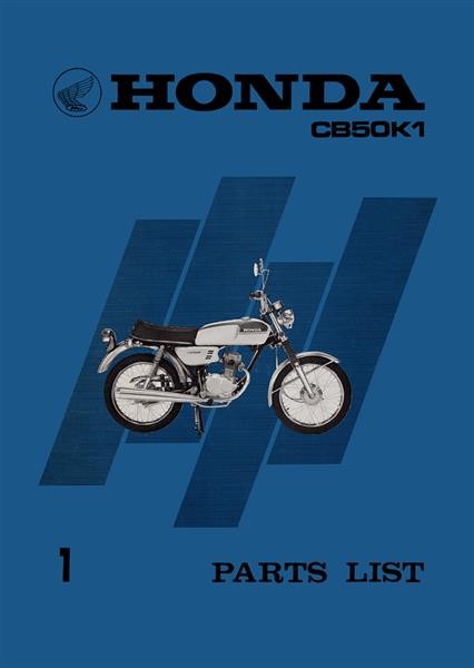 Honda CB50K1 Parts List