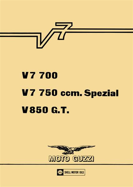 Moto Guzzi V7, V7 Spezial, 850GT Reparaturanleitung