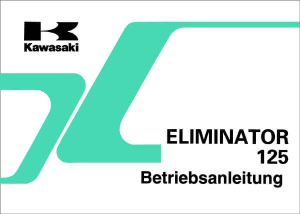 Kawasaki Eliminator 125 (BN 125-A1) Betriebsanleitung