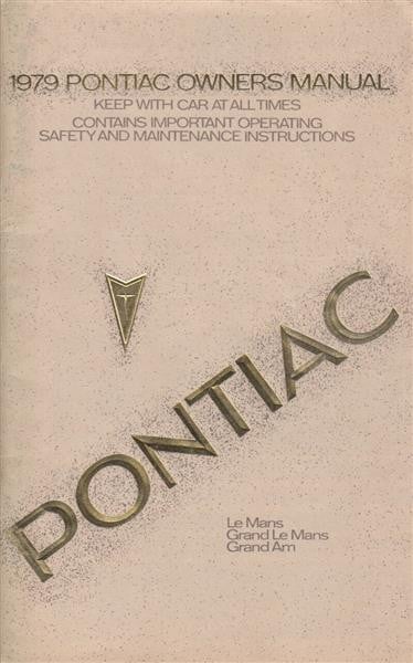 Pontiac Le Mans, Grand Le Mans und Grand Am, Owners Manual