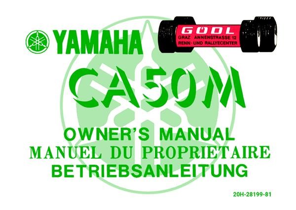 Yamaha CA 50 M Betriebsanleitung