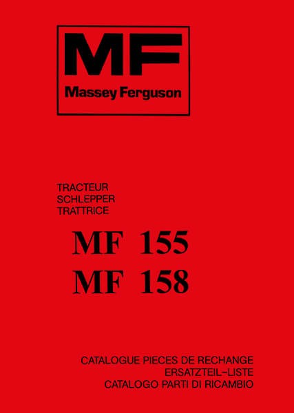 Massey-Ferguson MF155 und  MF158 Ersatzteilkatalog