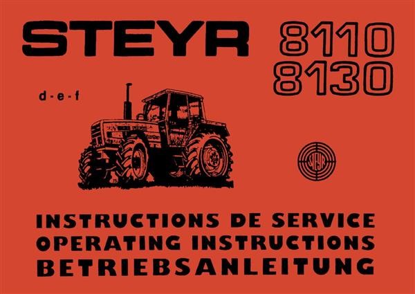 Steyr 8110 und 8130 Betriebsanleitung