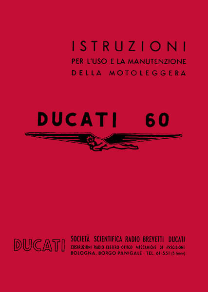 Ducati 60 Betriebsanleitung und Prospekt