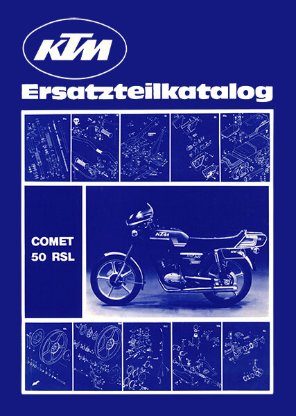 KTM Motorfahrzeugbau Comet 50 RSL mit Sachs-Motor, Ersatzteilkatalog nur Fahrgestell,