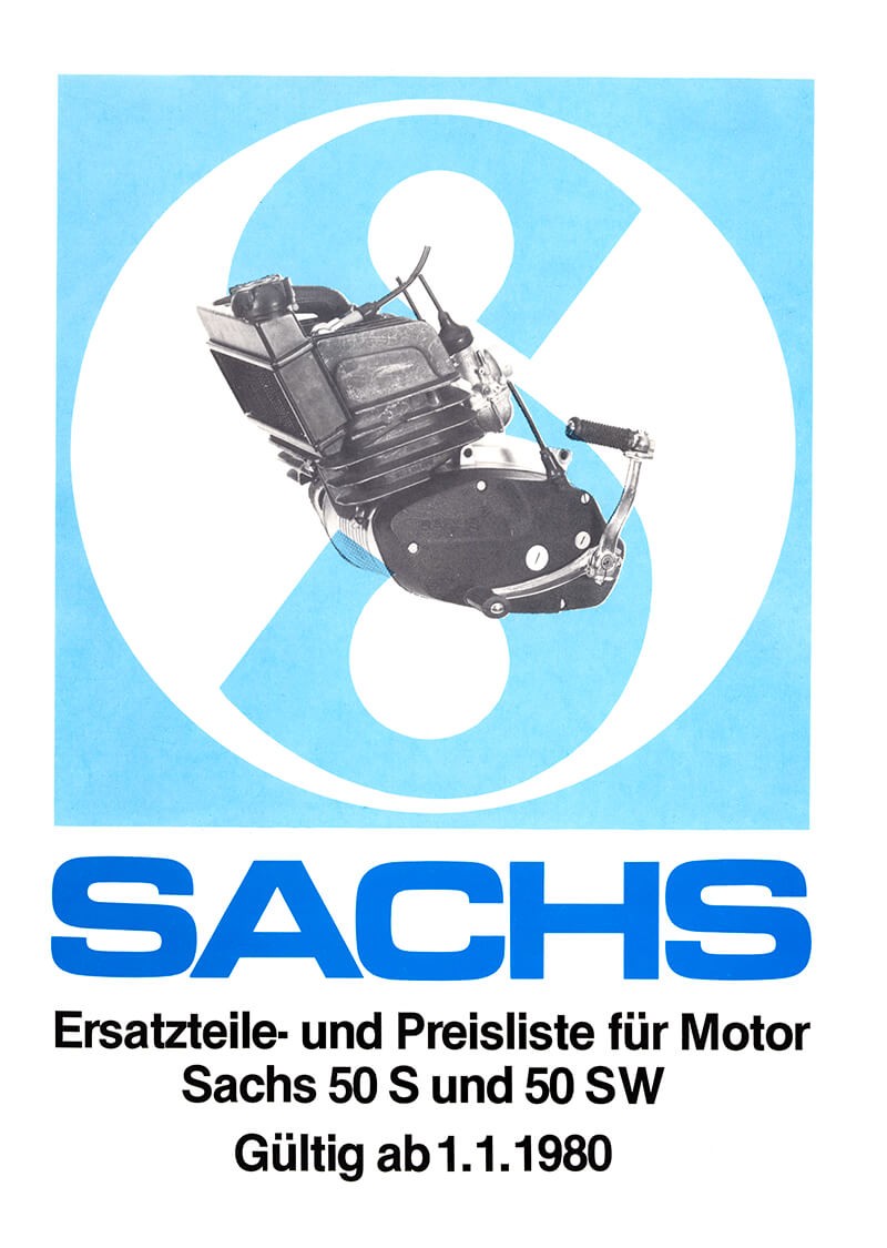 Sachs 50 S und 50 SW, Ersatzteile und Preisliste