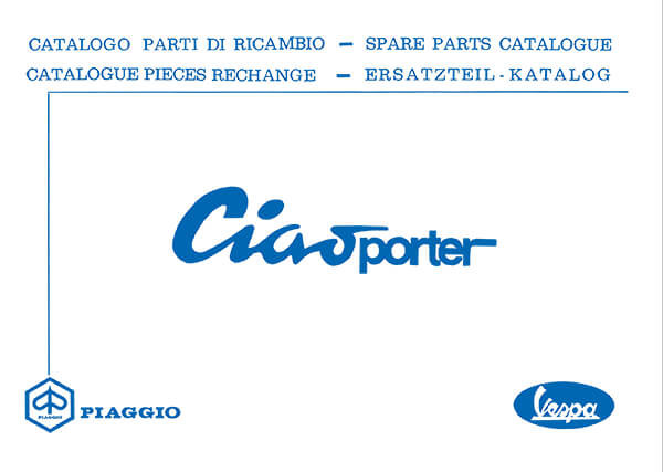 Piaggio Vespa Ciao Porter, Ersatzteil-Katalog