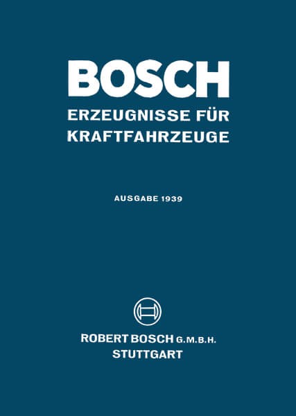 Bosch Erzeugnisse für Kraftfahrzeuge 1939