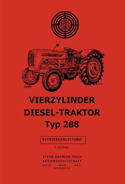 Steyr 288 Traktor Betriebsanleitung