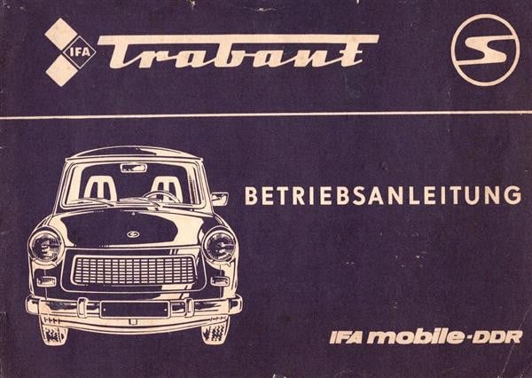 IFA Trabant Betriebsanleitung