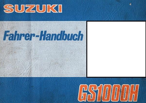 Suzuki GS1000H Betriebsanleitung