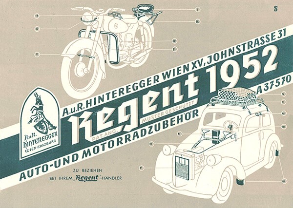 Regent Auto- und Motorradzubehör 1952 Prospekt