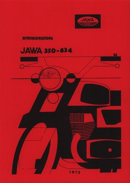 Jawa Motorrad 350, Typ 634-4-03 Betriebsanleitung