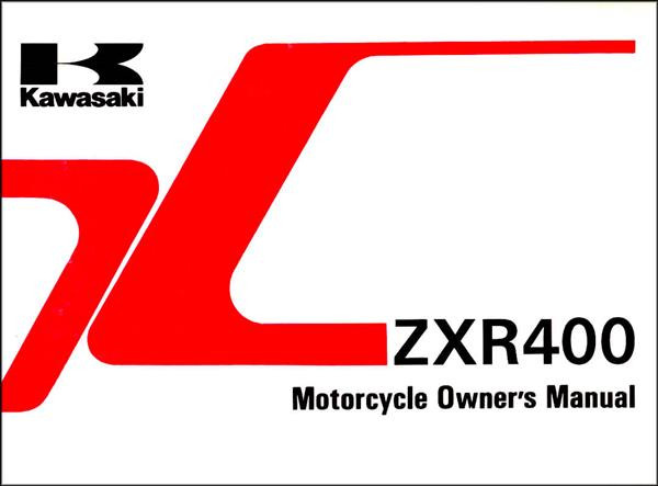 Kawasaki ZXR400, Owners Manual