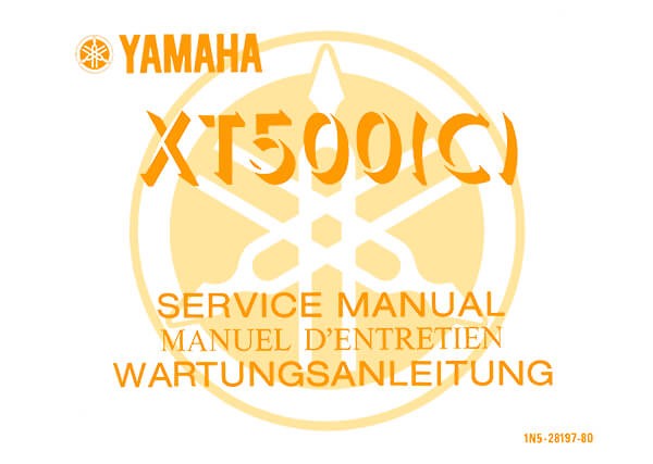 Yamaha XT500 (C) Reparaturanleitung 