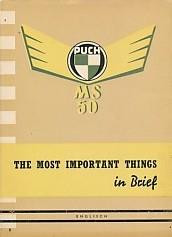 Puch MS 50 Owners Manual