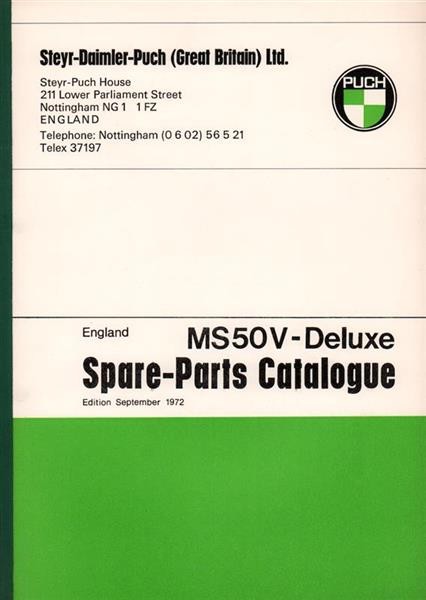 Puch Moped MS50V-Deluxe Spare Parts