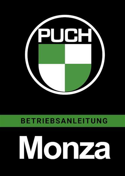 Puch Monza 4 SL, 4-Gang, Betriebsanleitung