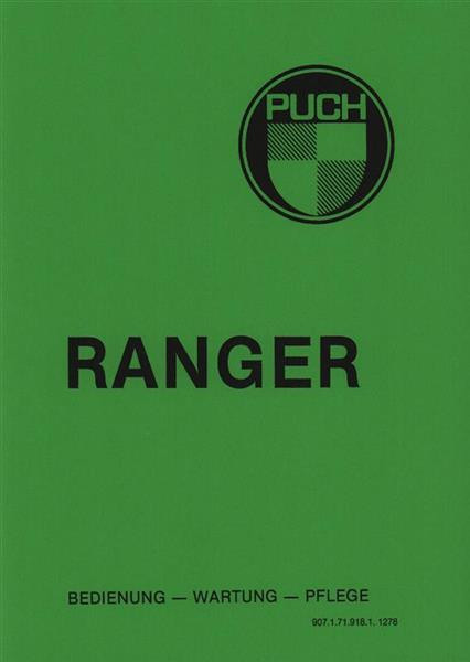 Puch Ranger, Betriebsanleitung