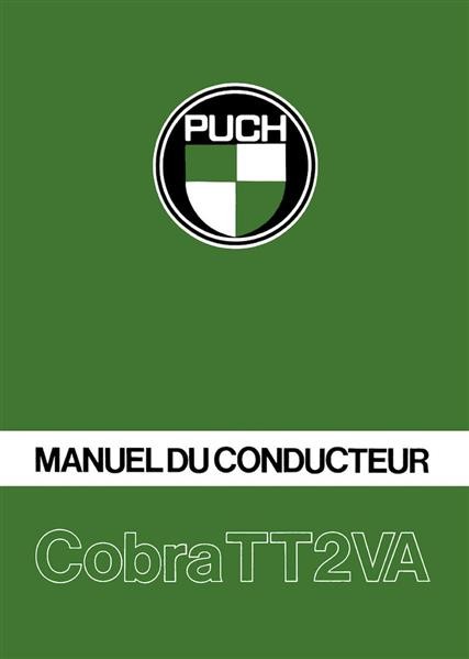 Puch Cobra TT 2VA, Manuel du Conducteur