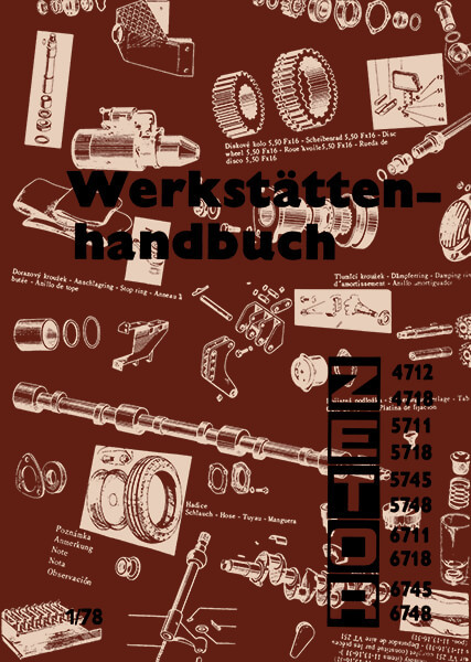 Zetor 4712, 4718, 5711, 5718, 5745, 5748, 6711, 6718, 6745, 6748 Werkstättenhandbuch