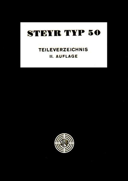 Steyr Typ 50 Ersatzteilkatalog