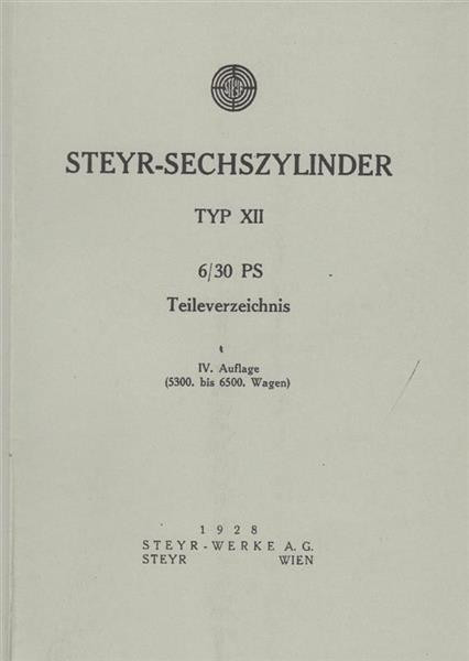 Steyr Typ 12 Ersatzteilkatalog