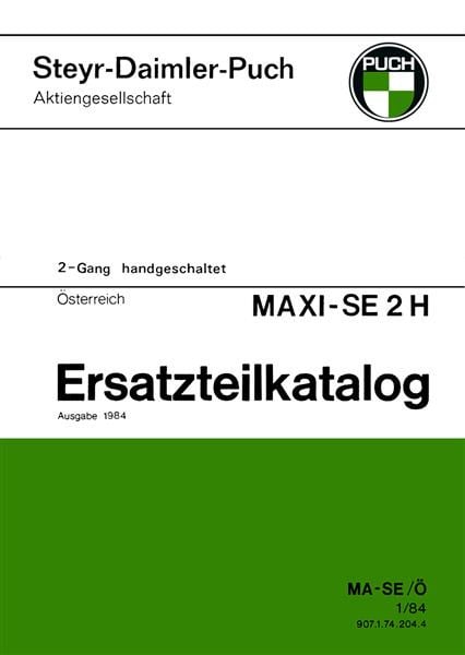 Puch Maxi SE 2 H, 2-Gang handgeschaltet, Ersatzteilkatalog